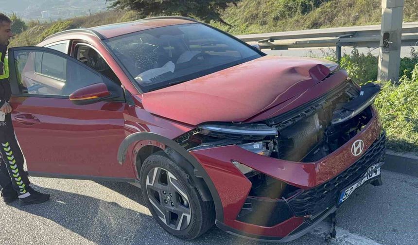 İlkadım'da otomobiller çarpıştı