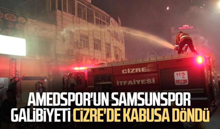 Amedspor'un Samsunspor galibiyeti Cizre'de kabusa döndü
