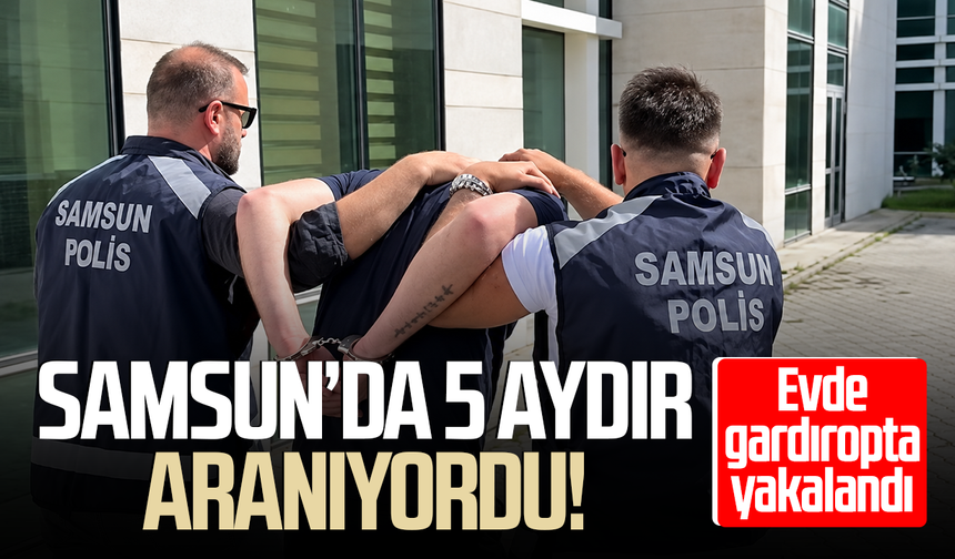 Aranan şahıs saklandığı gardıropta yakalandı