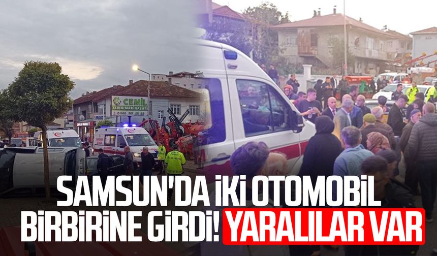 Samsun'da trafik kazası: 4 yaralı