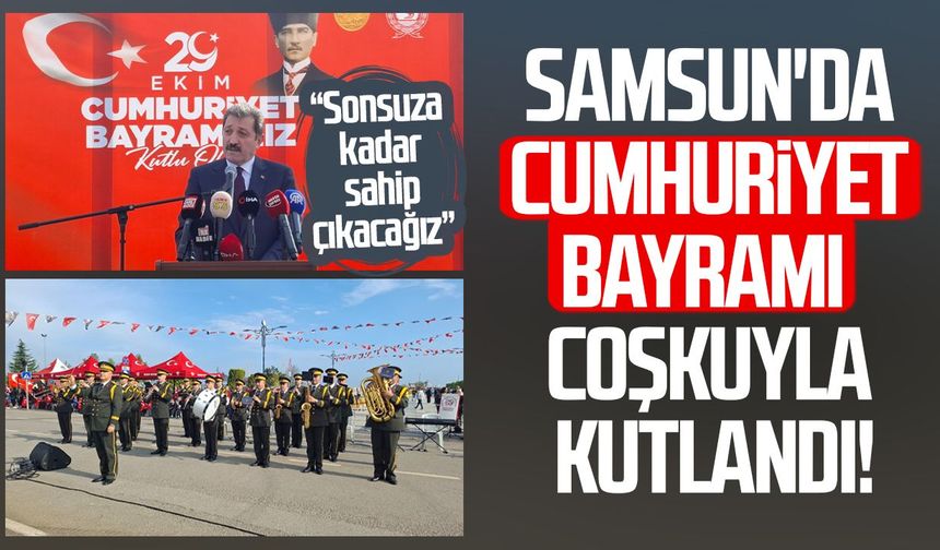 Samsun'da Cumhuriyet'in 103. yılı coşkuyla kutlandı