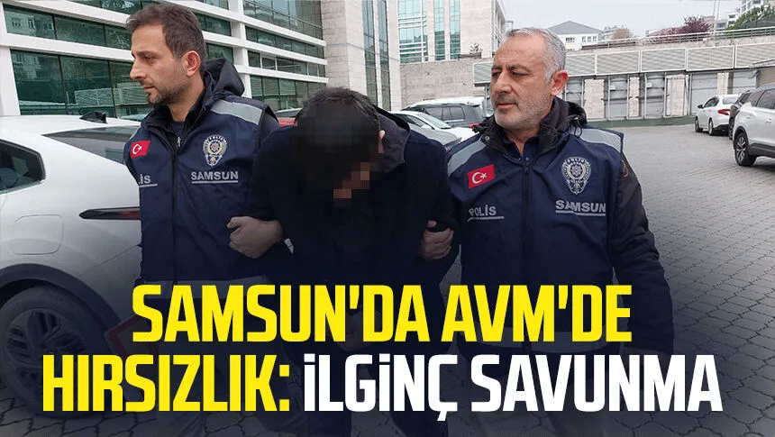 Samsun'da AVM'de hırsızlık: İlginç savunma