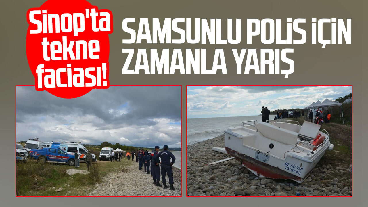 Sinop'ta tekne alabora oldu! Samsunlu polis Numan Şen için zamanla yarış